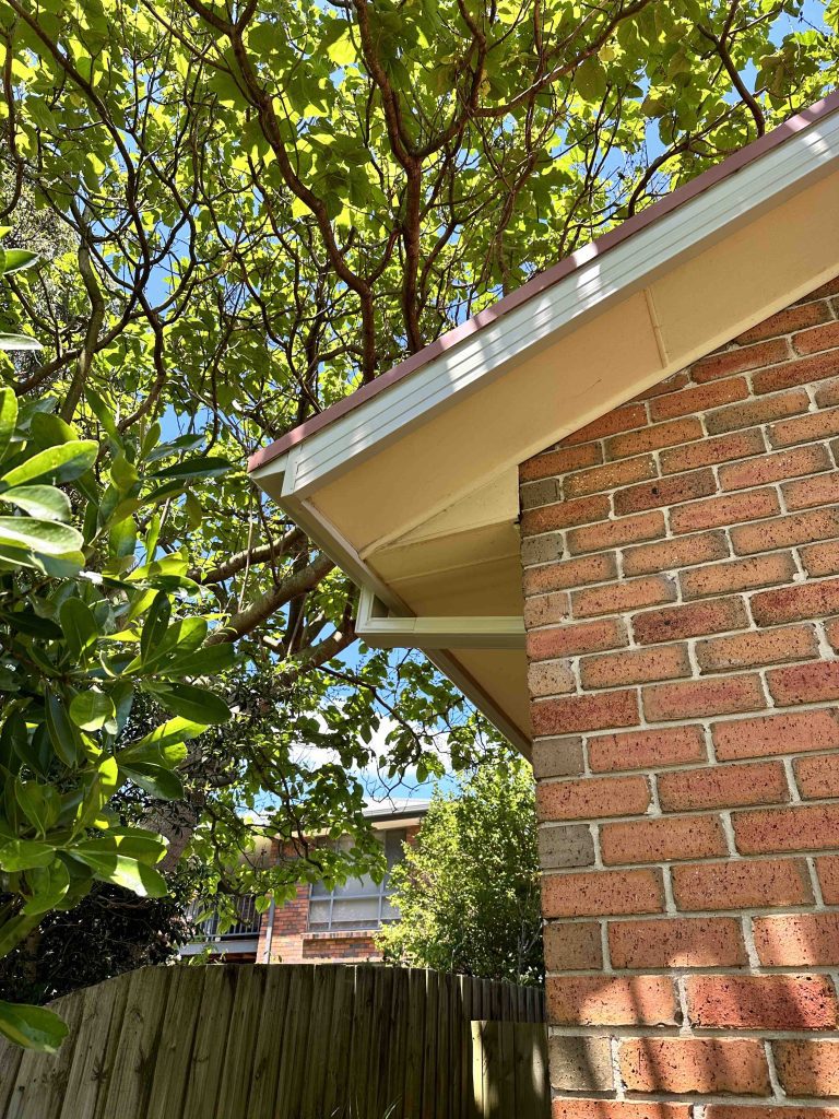 Fascia cover on gable end of 26 year old home