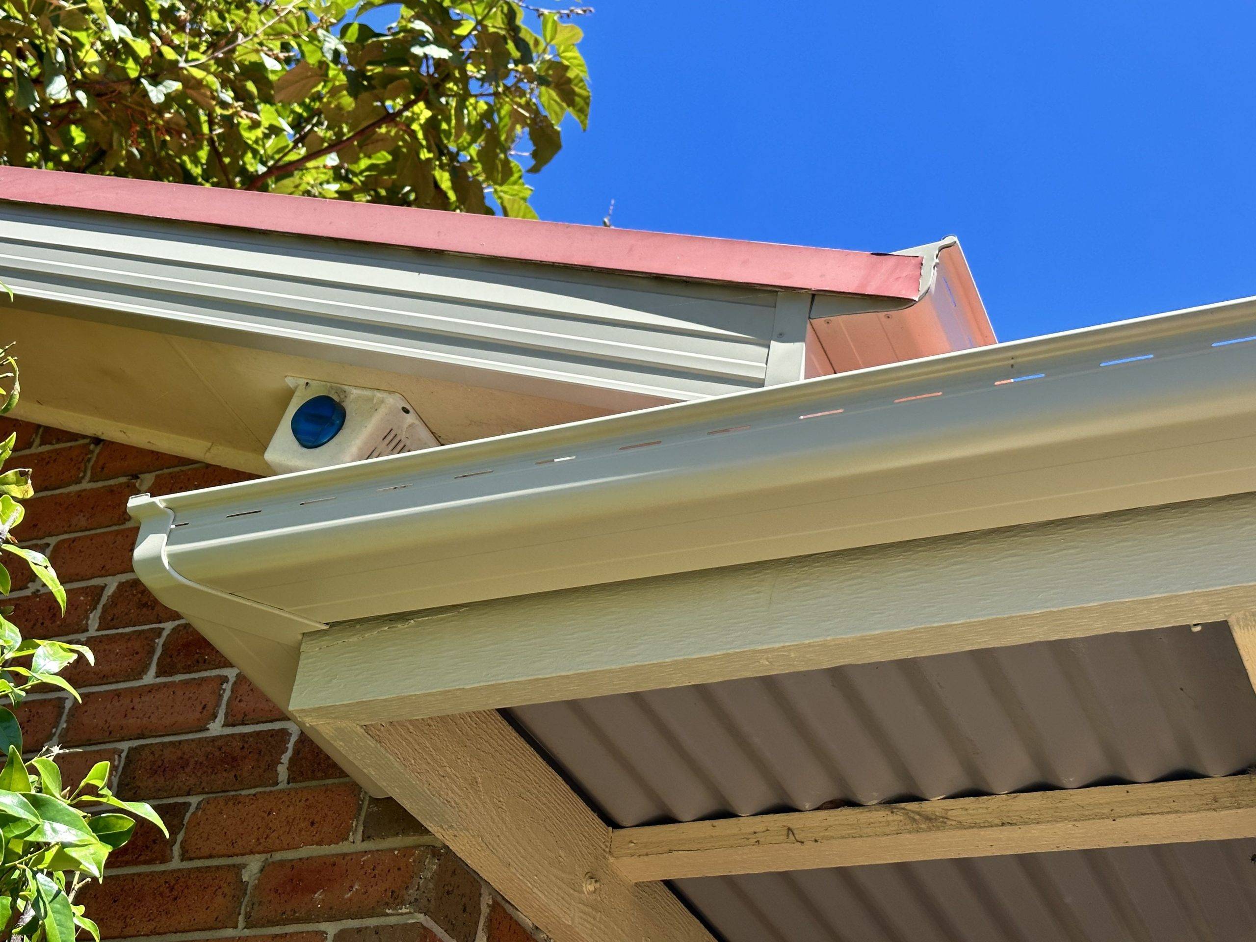 New fascia cover and guttering installation on a 26 year old home